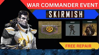 War Commander Event  Skirmish  Officer Base 1  EASY WAY  FREE REPAIR With GHOST AND OSIRIS [upl. by Daukas]