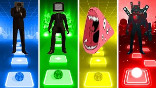 Speakerman Vs Large TV Man Vs Train Eater Vs Titan Speakerman 2  Tiles Hop EDM Rush [upl. by Ahsitam]