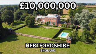 £10000000 Hertfordshire Mansion Estate w Pool  England Real Estate [upl. by Flss921]