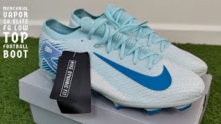 UNBOXING NIKE MERCURIAL VAPOR 16 ELITE FG LOW TOP FOOTBALL BOOT GLACIER BLUEBLUE ORBIT 🥶🥶🥶🥶 [upl. by Woodhouse]