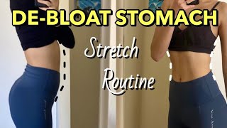 8 Min Stomach DeBloating Stretch Routine helps digestion constipation [upl. by Eelrahs242]