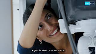 GROHE QuickFix  Comment installer un robinet de cuisine avec bec orientable [upl. by Iluj]