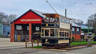 Buses amp Trams at Beamish Open Air Museum 9th March 2024 [upl. by Bald769]