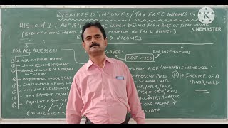 Exempted Incomes  Tax Free Incomes in India Part 1 By  Dr Ranjan Kumar Bhattacharya [upl. by Aenea]