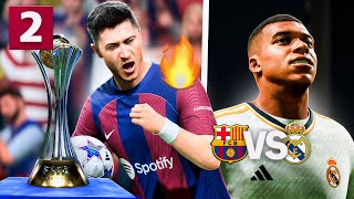 MBAPPE vs BARÇA en la FINAL de CHAMPIONS RECONSTRUYENDO al FC BARCELONA con FLICK 2 [upl. by Eirrehc]