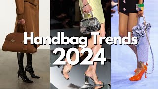 Top 10 Handbag Trends 2024 [upl. by Eecrad]