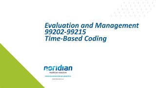 Evaluation and Management 9920299215 TimeBased Coding [upl. by Claudelle]