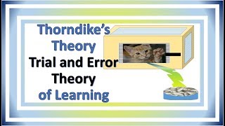 Thorndikes theory of learning part 1 [upl. by Leon]