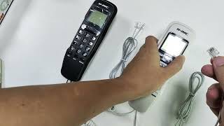 Corded Trimline Telephone with Caller ID ECG202 [upl. by Nanci]