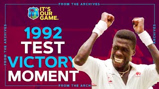 Curtly Ambrose Wraps Up Win  Crazy Victory Celebrations  1992 Test v South Africa [upl. by Ikir262]