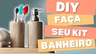 DIY  FAÇA SEU KIT BANHEIRO [upl. by Jovitah]