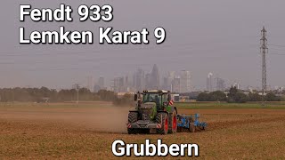 Grubbern  Fendt 933  Lemken Karat 9 [upl. by Nagaet]