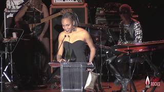 Ebonie Smith Accepts the Mad Skills Award at the 2020 She Rocks Awards [upl. by Yatnahc]