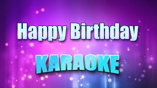 Standard  Happy Birthday Karaoke amp Lyrics [upl. by Landri980]