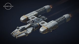 Starfield Ship Building Guide  Star Wars BTL YWing Starfighter [upl. by Yenial914]