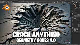 procedural cracks and destruction with geometrynodes [upl. by Anoli]