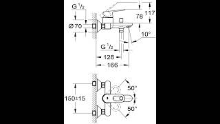 Смеситель для душа Grohe BauLoop  краткий обзор [upl. by Levitus]