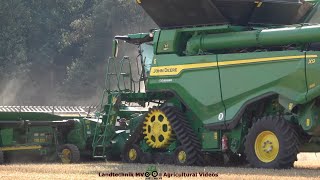 John Deere  Fendt  Hawe  Getreideernte  Grain Harvest 2022 [upl. by Montfort]