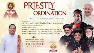 PRIESTLY ORDINATION  Dn Puthuparambil Ivan Varghese  EPARCHY OF PATHANAMTHITTA [upl. by Ettennyl106]