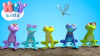 Five Little Speckled Frogs song  more counting nursery rhymes 🐸 HeyKids [upl. by Pettifer]