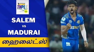 TNPL  Salem Spartans vs Siechem Madurai Panthers  Tamil Highlights [upl. by Brenk]