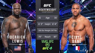 DERRICK LEWIS VS CIRYL GANE FULL FIGHT UFC 265 [upl. by Haile443]