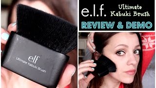 ELF Ultimate Kabuki Brush  Review amp Demo [upl. by Ecnatsnoc]