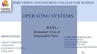 RAID  Redundant Array of Independent Disks [upl. by Atnuahsal]