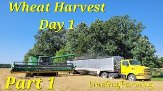 WHEAT HARVEST 2024 IS UNDERWAY farming farmer [upl. by Lirbaj]