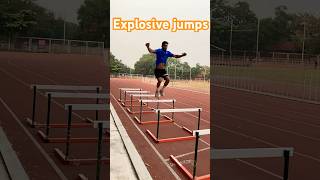 Hurdle explosive jumps athlete fitness hardwork olympics shortsvideo shorts youtubeshorts [upl. by Endres]