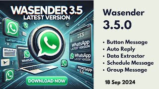 Wasender 35  Button Message  Call to action Button with WA Sender latest version [upl. by Halley]