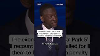 Exonerated Central Park 5 recall Trump calling for them to face death penalty [upl. by Aicilihp]