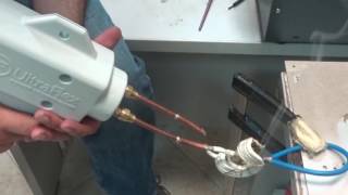 Induction soldering of 10 mm2 twisted electrical wires [upl. by Pierson]