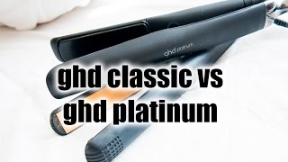 ghd platinum vs ghd classic styler comparison  review [upl. by Major]