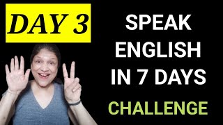 DAY 3 of 7 Days English Speaking Challenge  english [upl. by Atteoj]