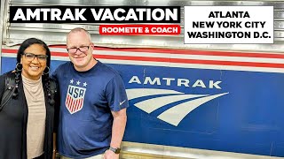 Amtrak Vacation  Atlanta New York City amp DC  Roomette amp Coach On The Crescent amp Silver Star [upl. by Adiene]