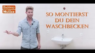 Waschbecken montieren Komplettanleitung [upl. by Peskoff]