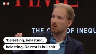 RUTGER BREGMAN Speech over rijken en belasting gaat viral [upl. by Kavita]