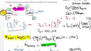 TERMODINÁMICA Análisis exergético de turbina a gas parte 3 [upl. by Olodort]