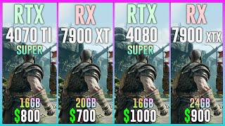 RTX 4080 SUPER vs RX 7900 XTX  Test in 16 Games  4K Rasterization [upl. by Dolphin]