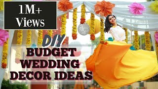 DIY BUDGET INDIAN WEDDING DECORATION IDEAS  1M views [upl. by Enoryt759]