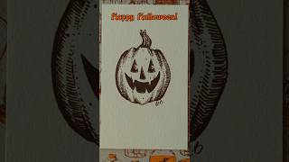 easy jackolantern doodle art halloween [upl. by Ettenawtna]