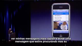 Steve Jobs apresenta primeiro iPhone legendado 2007 [upl. by Arreip337]