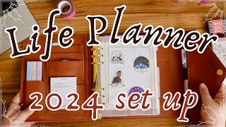 A5 RINGS BINDER LIFE PLANNER 2024 SET UP [upl. by Nylahsoj121]