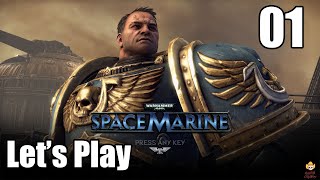 Warhammer 40K Space Marine  Lets Play Part 1 Planetfall [upl. by Maison]