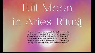 Full Hunter’s Moon in Aries Ritual Oct 17 2024 [upl. by Joelle920]