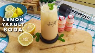 Refreshing Lemon Yakult Soda  Sparkling Lemon Yakult Drink [upl. by Licht]