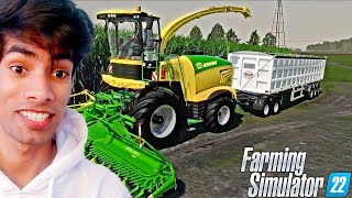 Harvesting Biggest Sugarcane Field in Farming Simulator 22 [upl. by Anyl877]