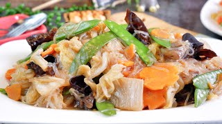 Super Easy Buddha’s Delight 罗汉斋 Vegetarian Stir Fry Mixed Vegetable Recipe  Luo Han Zhai [upl. by Harden]