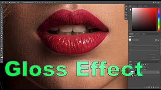 Lips Gloss Effect In Photoshop 2022 [upl. by Enilrae]